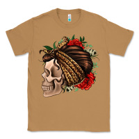 Toasted Coconut leopard bandana and roses skull Classic Tee - Jasminsmagicworld