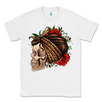 White leopard bandana and roses skull Classic Tee - Jasminsmagicworld