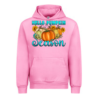 Fuchsia Pink hello pumpkin season Urban Hoodie - Artiststas