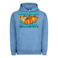Pigment Pebble Blue hello pumpkin season Urban Hoodie - Artiststas