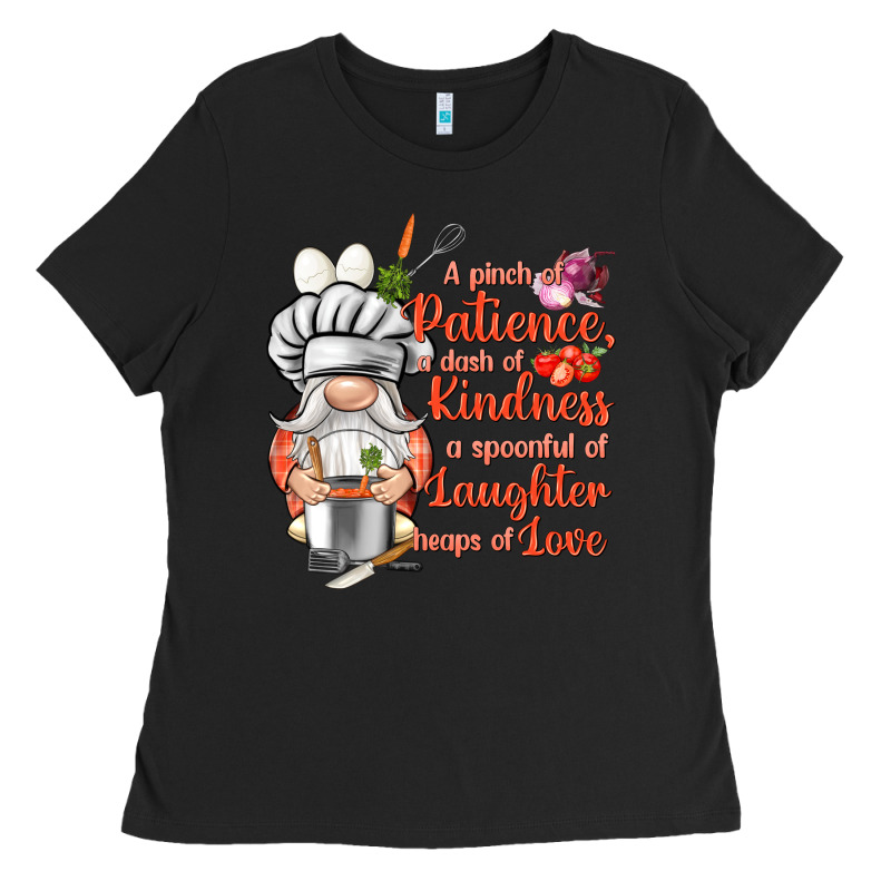 Patience A Dash Of Kindness Ladies Tee by NancyCooperArtShop | Teevron