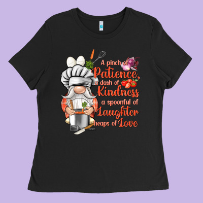 Patience A Dash Of Kindness Ladies Tee Designed By Nancycooperartshop