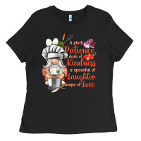 Black patience a dash of kindness Ladies Tee - NancyCooperArtShop