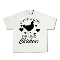 Pistachio Just A Girl Who Love Chickens Urban Heavy Tee - Bettercallsaul