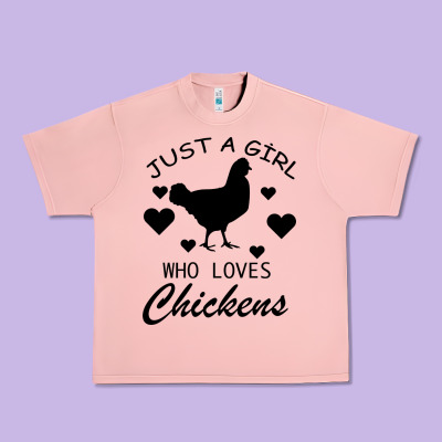 Just A Girl Who Love Chickens Urban Heavy Tee Designed By Bettercallsaul