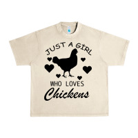 Sandshell Just A Girl Who Love Chickens Urban Heavy Tee - Bettercallsaul