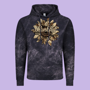 Thankful Sunflower Vintage Hoodie Designed By Bettercallsaul
