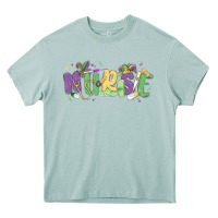 Arona nurse mardi gras Heavy Core Tee - MaliasSmallBusiness