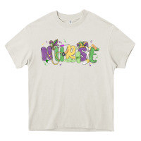 Nurse Mardi Gras Heavy Core Tee | Teevron