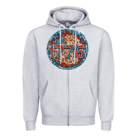 Heather Grey Est. 1776 Zipper Hoodie - FaDigitalArtStudio