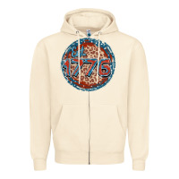 Sandshell Est. 1776 Zipper Hoodie - FaDigitalArtStudio