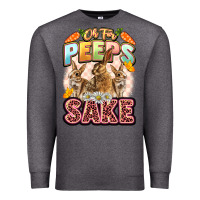 Charcoal Heather Oh for peeps sake Easter Day Premium Sweatshirt - LillyAllenDesigns