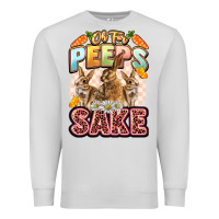 Dove Grey Oh for peeps sake Easter Day Premium Sweatshirt - LillyAllenDesigns