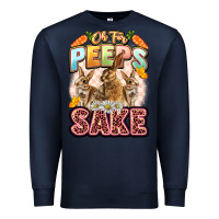Navy Oh for peeps sake Easter Day Premium Sweatshirt - LillyAllenDesigns