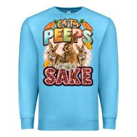 Ocean Blue Oh for peeps sake Easter Day Premium Sweatshirt - LillyAllenDesigns