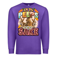 Purple Oh for peeps sake Easter Day Premium Sweatshirt - LillyAllenDesigns