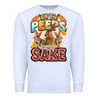 White Oh for peeps sake Easter Day Premium Sweatshirt - LillyAllenDesigns