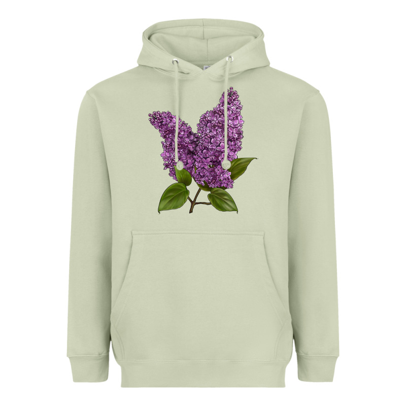 Purple Lilac Flower Heavyweight Hoodie by LillyAllenDesigns | Teevron