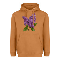 Meerkat Purple Lilac Flower Heavyweight Hoodie - LillyAllenDesigns