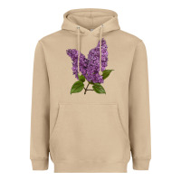 Mushroom Purple Lilac Flower Heavyweight Hoodie - LillyAllenDesigns