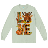 Matcha Love fall cow Long Sleeve Tee - NancyCooperArtShop
