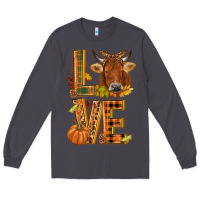 Smoke Love fall cow Long Sleeve Tee - NancyCooperArtShop