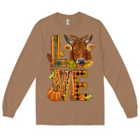 Toasted Coconut Love fall cow Long Sleeve Tee - NancyCooperArtShop