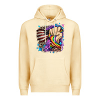 Pina Colada LGBTQ+ and American flag Premium Hoodie - FaDigitalArtStudio