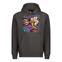 Smoke LGBTQ+ and American flag Premium Hoodie - FaDigitalArtStudio