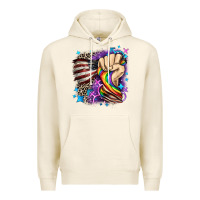 Tofu LGBTQ+ and American flag Premium Hoodie - FaDigitalArtStudio