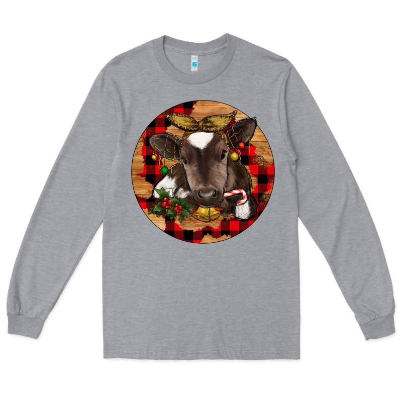 Christmas Baby Cow Long Sleeve Tee by RanaPortraitStore | Teevron