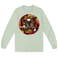 Matcha Christmas Baby Cow Long Sleeve Tee - RanaPortraitStore