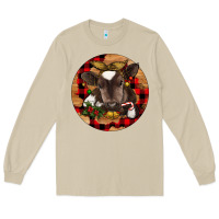 Mushroom Christmas Baby Cow Long Sleeve Tee - RanaPortraitStore