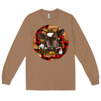 Toasted Coconut Christmas Baby Cow Long Sleeve Tee - RanaPortraitStore