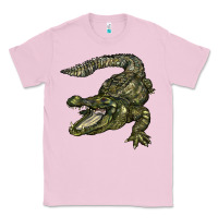 Bubblegum Pink alligator Classic Tee - BarkalooDesign
