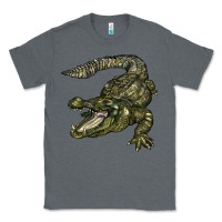 Charcoal Heather alligator Classic Tee - BarkalooDesign