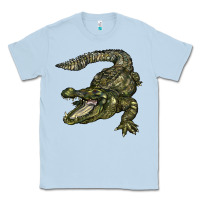 Dusty Blue alligator Classic Tee - BarkalooDesign
