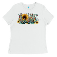 White love like jesus sunflowers Ladies Tee - NancyCooperArtShop