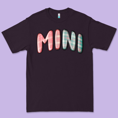 Mini Christmas Plaid Premium Tee Designed By Maliassmallbusiness