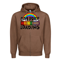 Chestnut Gay pride loading Zipper Hoodie - FaDigitalArtStudio