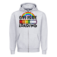Gay Pride Loading Zipper Hoodie | Teevron
