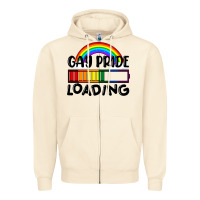 Sandshell Gay pride loading Zipper Hoodie - FaDigitalArtStudio