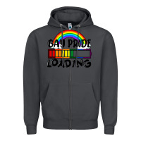 Smoke Gay pride loading Zipper Hoodie - FaDigitalArtStudio
