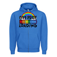 True Royal Gay pride loading Zipper Hoodie - FaDigitalArtStudio