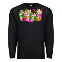 Black Stuck On You Cup Premium Sweatshirt - CowhideDigitalArt