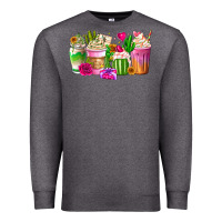 Charcoal Heather Stuck On You Cup Premium Sweatshirt - CowhideDigitalArt