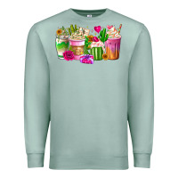 Seafoam Stuck On You Cup Premium Sweatshirt - CowhideDigitalArt