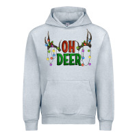 Heather Grey Oh deer christmas Urban Hoodie - Artiststas