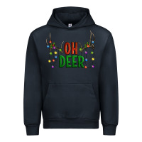 Navy Oh deer christmas Urban Hoodie - Artiststas