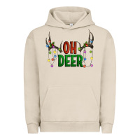 Pigment French Oak Oh deer christmas Urban Hoodie - Artiststas